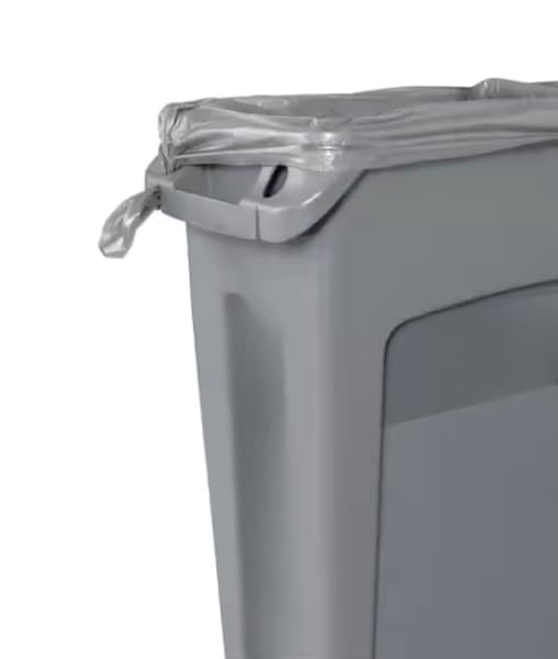 23 Gallon Gray Vented Trash Can (3-Pack) MM01821