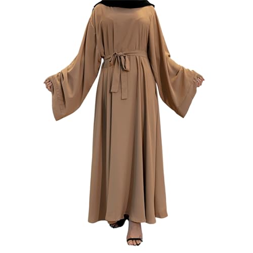 Robe musulmane opaque et lourde turquoise pour masquer les formes