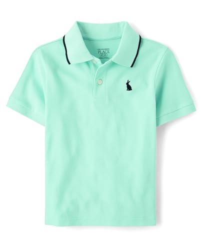 Image of The Children's Place Boys' Uniform Short Sleeve Pique Polo