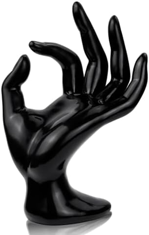 EQAIWUJIE Silicone Hand Lifesize Female Mannequin Hand Display Jewerly Display Art Sketch With Nail (A Pair, Brown - View #8