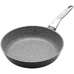 Kitchen Fair Sartenes KitchenCraft MasterClass Sartén de Aluminio Fundido para Cocinas de Inducción, Diseño Antiadherente, 26 cm (10´´), Gris