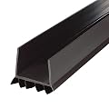 M-D Building Products 43337 Vinyl CINCH® U-Shape Slide-On Under Door Seal, Easy-to-Install, Energy-Saving, Weatherproof Seal for Doors, Effective Draft Blocker, Ideal for Home (36 Inch, Brown)