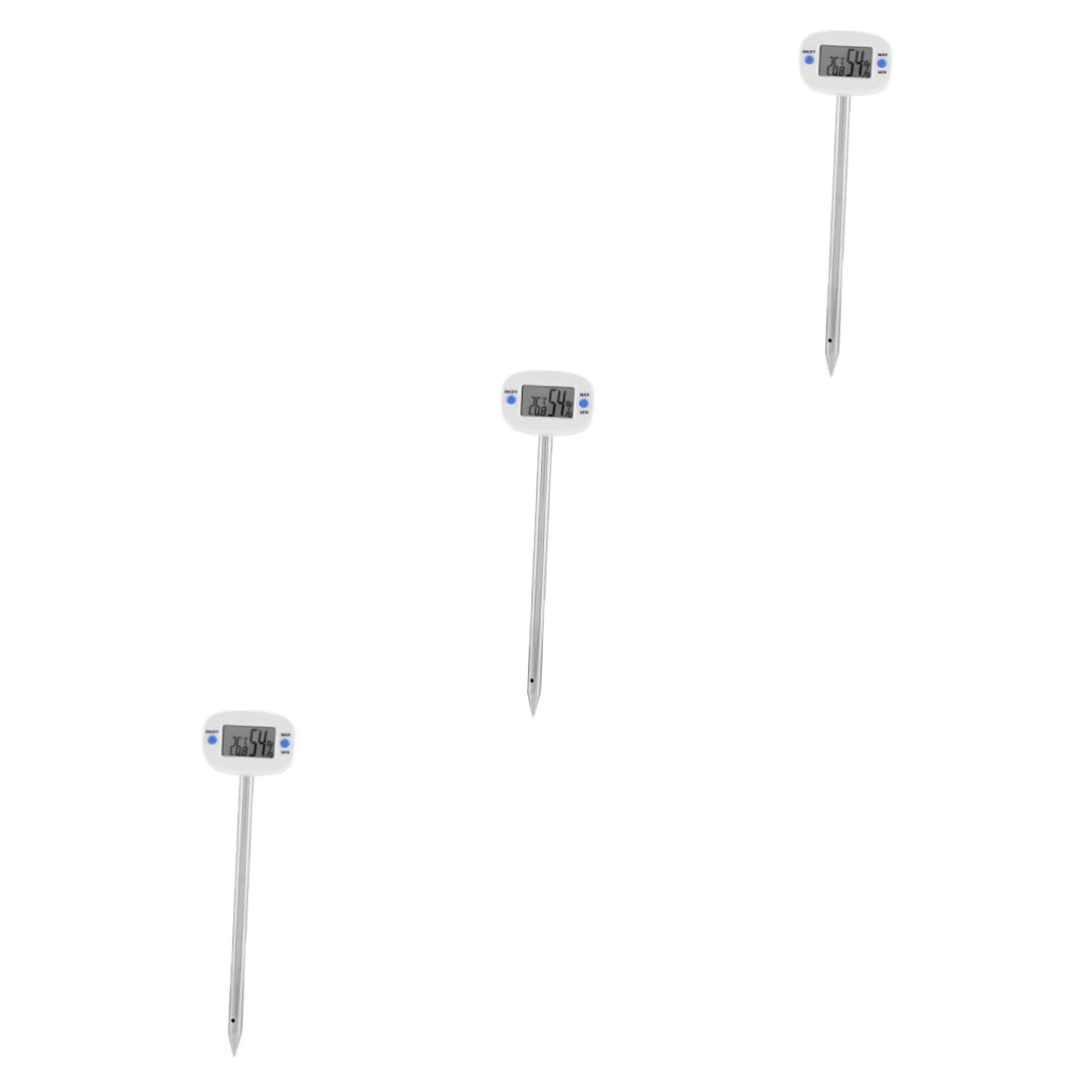SUPVOX 3 Mini Termometro Per Terreno Ad Ago Misuratore Di Umidità Per Piante Igrometro Strumento Per Testare Il Terreno Non Richiede Batterie.