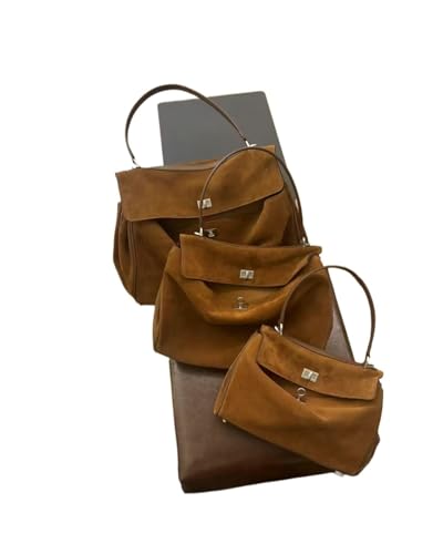 Sac fourre-tout en daim souple grand sac bandoulière femmes cuir