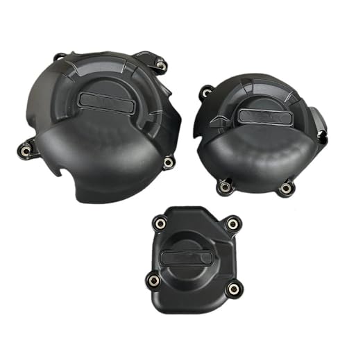 Protector de motor Z800 Z800E que evita roturas del estator por caídas con textura carbono