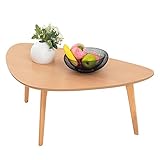 Small Coffee Table Mid Century Modern Wood Oval Coffee Tables Retro Minimalist Style Chic for Living