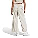 Adidas Women's Essentials 3-Stripes Woven Parachute Pants, Wonder Alumina/White, Large