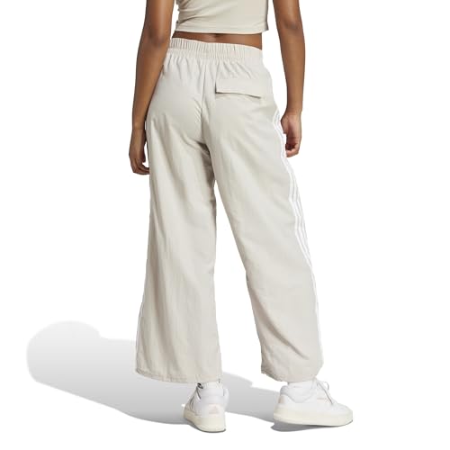 adidas Damen Essentials 3-Stripes Lifestyle Woven Parachute Pants, Wonder Alumina/White, XXS – Ansicht 2