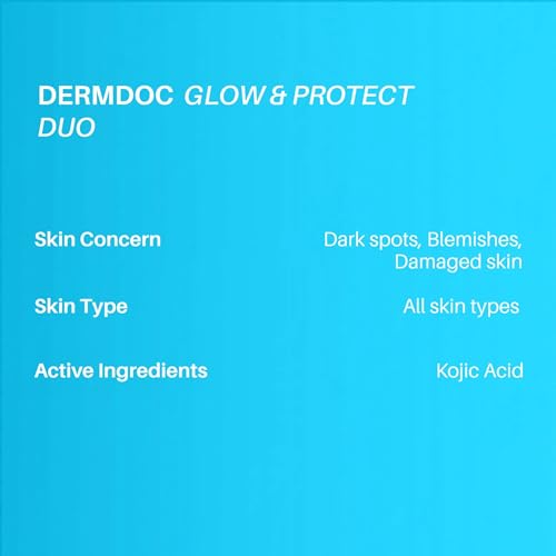DERMDOC 2% Kojic Acid Glow Fusion Night Cream (50 gm) + 4% Niacinamide Ultra Violet Brightening Sunscreen with SPF 50 PA+++ (50 gm) | Skin... - Image 5