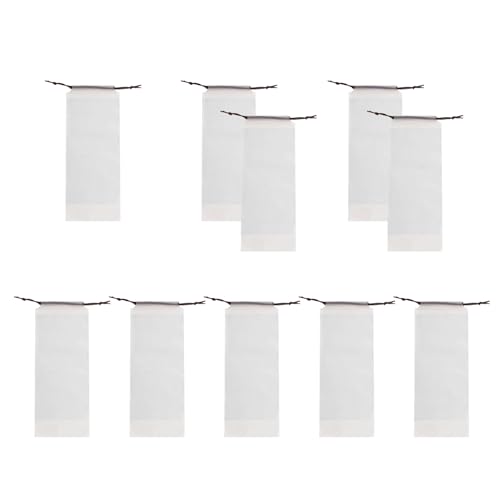 Hrtyvhin Sacs de rangement pour parapluies translucides mats Sacs de rangement en plastique Sacs réutilisables Portables Draw String Housses de rangement Organisateurs de maison