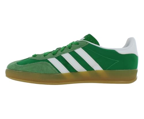 Image of adidas Gazelle Indoor Mens Shoes Size 13, Color: Green /White /Brown