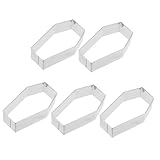 Sosoport 5 Stück Teiliges Edelstahl Ausstechformen Eckig Backform Keksform Hitzebeständig...