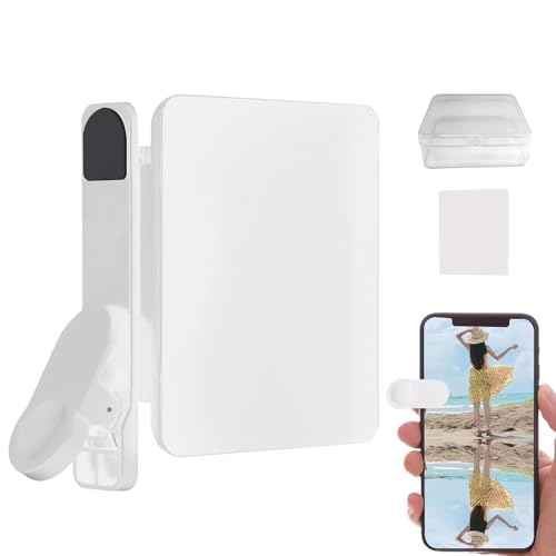 Lente con Efecto Espejo - Set de Clip para Espejo de cámara de Smartphone, Captura Reflejos Impresionantes al Instante, Set de cámara de Reflejo para Celular para Viajes