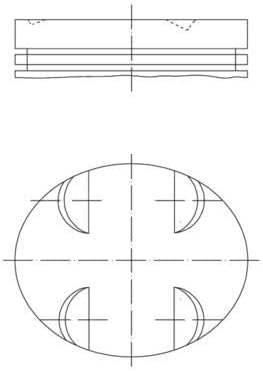 MAHLE 0052401 Engine Piston