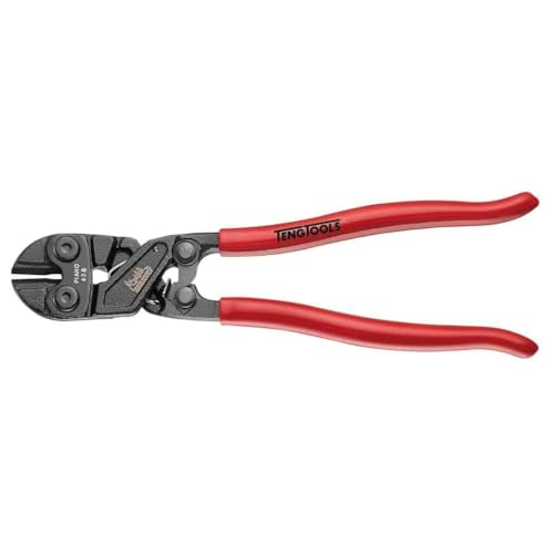 Teng Tools 8 Inch Heavy Duty Mini Bolt Cutters With Vinyl Coated Handles - BC408