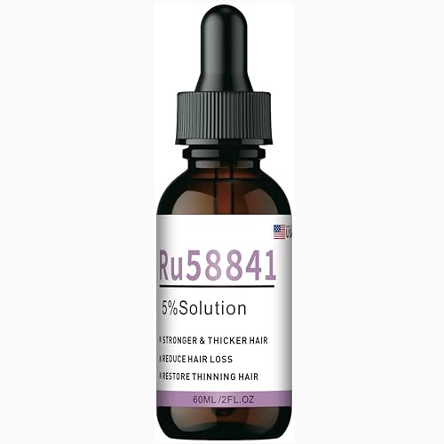 RU58841 5% Hair Rescue Serum 50ml DHT Blocker for Hair Loss Thicker Fuller Hair Reduces Shedding Supports Regrowth Effective for All Hair Types 45-Day Supply
