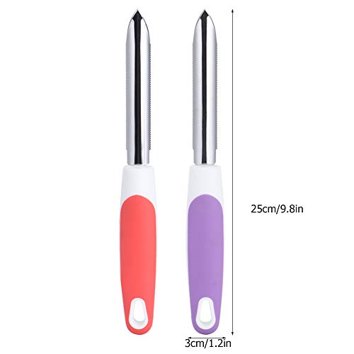 Pimenta Corer, núcleo de pepino de abobrinha, conjunto de 2, núcleo de aço inoxidável deseeder núcle