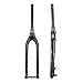 TYXTYX Rower przedni widelec amortyzowany rower rower 29 cala Carbon Rigid 27,5 rower MTB widelec przedni Carbon szarbon sztywny oś do 15 x 100 mm 27,5 rower górski 29 cali