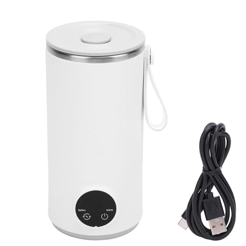 Hervidor eléctrico de Viaje, inalámbrico, 6000 mAh, Recargable, portátil, Mini hervidor de Camping de 400 ml, hervidor eléctrico de Acero Inoxidable, 4 Engranajes, hervidor de Agua Caliente de Viaje