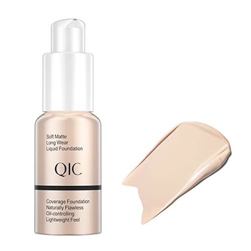 Liquid Full Coverage Foundation - Natural Looking Matte Lightweight, Undetectable Flawless Medium To Full Cover Face Makeup #TOP25