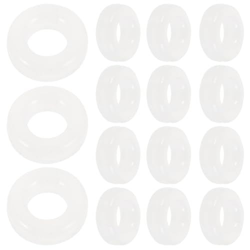 Silicone Anti-Slip Rings for Glasses,White 10 Pairs Eyeglass Ear Grips, Soft Silicone Anti-Ring Retainers for Eyewear Comfort and Stability