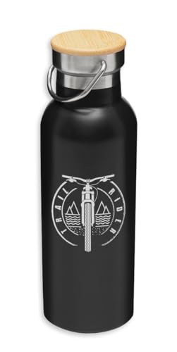 Trail Rider Mountain Bikes Botella aislada, botella ecológica, termo al vacío