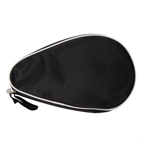 Bolsa para raquetas de tenis de mesa con almacenamiento seguro y fácil manejo (negro)
