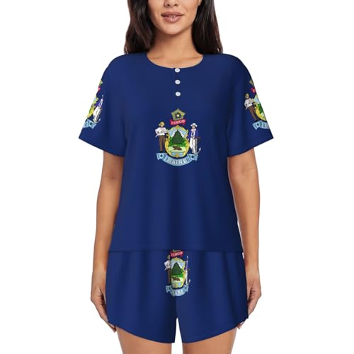 Pijama de manga corta de Maine para mujer ideal para tardes de relax