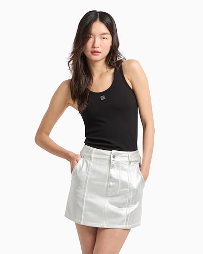 Armani Exchange Women's Metallic Skirt2