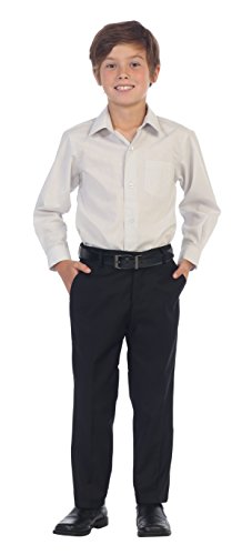Image of Gioberti Boys Long Sleeve Solid Dress Shirt
