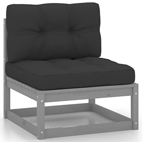 vidaXL 6-TLG. Garten-Lounge-Set mit Kissen Kiefer Massivholz – Bild 5