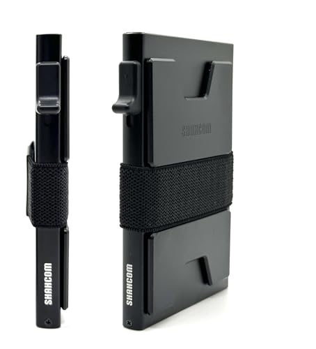 Aluminium Cardholder Wallet for Men | RFID Blocking Layer | Stainless-Steel Construction | Slim & Minimalist Aluminium Wallet with Push Button for Quick Card Access with gift box (Pack of 1)