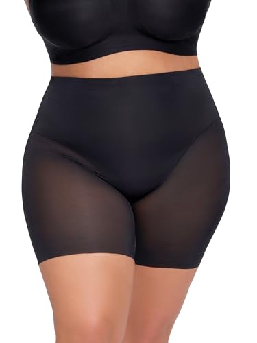 WAISTLINE Anti-Chafing Compression Shorts - Seamless High Waisted Shapewear - Women Tummy Control Shorts Under Dress