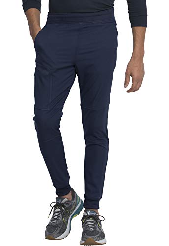 Dickies Men's Jogger Natural Rise 5 Pockets Elastic Waistband with Interior Self Drawstring Plus Size DK111, 5XL, Navy