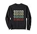The Name Is Gibson In Retro Vintage Disco Divertido Personalizado Sudadera