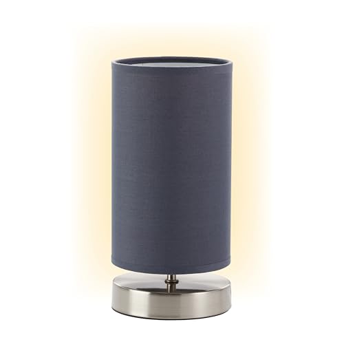 Brilliant Clarie Tischleuchte eisen/grau 13247/22, 12 x 12 x 25.5 cm