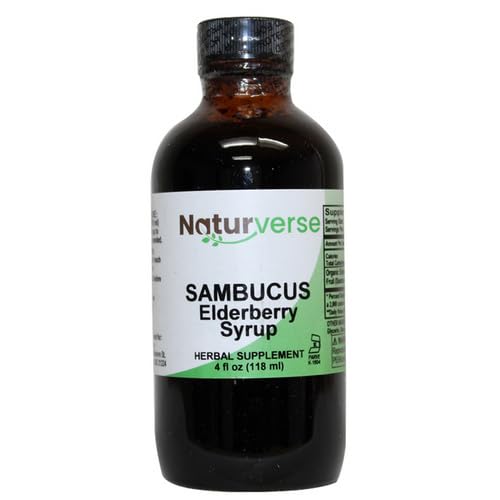 Naturverse Sambucus Elderberry Syrup Alcohol-Free, 4 Oz