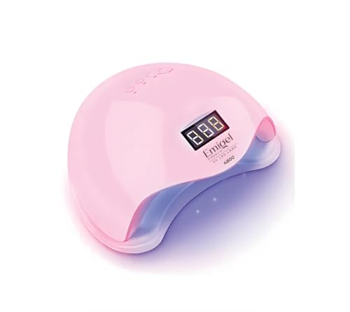 Image of Emigel Professional 48W Nail LED UV Lamp | Fast Gel Polish Curing Lamp for All UV /LED Polishes | Auto Sensor & 3 Timer Settings | Salon-Quality Nail Dryer for Manicure & Pedicure