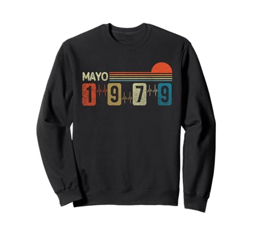 Mayo 1979 Vintage - 44 Años Regalo Cumpleaños Hombre Sudadera
