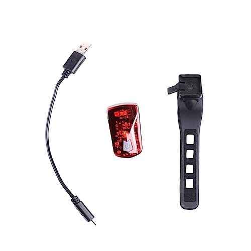 KOMBIUDA USB Rechargeable LED Taillight Safety Rear Light with Modes Easy Installation for Bikes High Visibility for Night Riding