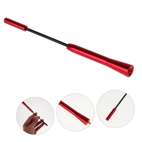 Antena telescópica de coche ajustable y resistente de aluminio rojo para radio de todoterreno 3