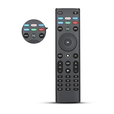 XRT140 Remote Replacement for Vizio Smart TV, Compatible with All Vizio LCD, LED, QLED, HD, 4K, and UHD HDR TVs