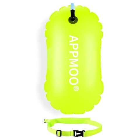 Swim Buoy - Enhanced Visibility Swim Belt with Lightweight Design and Dry Bag Compartment Cover