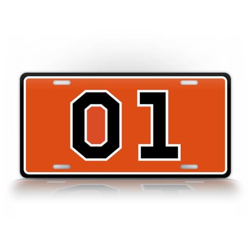 6x12 General Lee Dukes Boys Novelty License Plate Orange 01 General Lee Car Tag