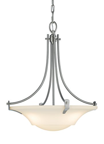 Sea Gull Lighting F2246/3BS Barrington Medium Three Light Pendant, 3-Light (Up), Brushed Steel