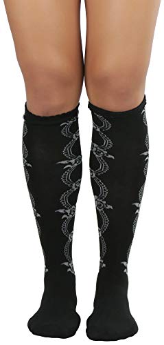 Image of ToBeInStyle Women's Acrylic Knee High Print Socks