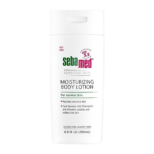 Sebamed Moisturizing Body Lotion for Sensitive Skin pH 5.5 Hypoallergenic Naturally Soothes and Moisturizes 6.8 Fluid Ounces (200 Milliliters)