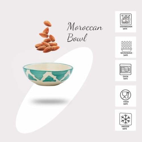 Image of Ceramic Bowl Set | 2-Piece Lightweight Crockery for Daily Use | Seafoam Green Ramen & Snack Bowls (75ml Each) | Elegant Microwave & Dishwasher Safe | Perfect Christmas & New Year Gift