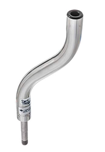 attwood SP-7153-T-SS Lock'N-Pin 3/4" Pin Post - Polished Stainless Steel, Fixed 13" Hgt, 1.5" Dia, Threaded