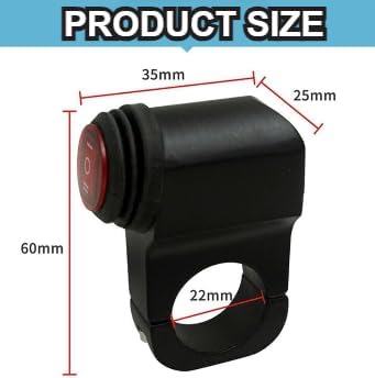 Image of 12 Volts Motorcycle Handlebar Mount 3 Way On-Off Button Push Button Switch Double Flash Dangerous Lamp Switch Controller Switch (1pc)